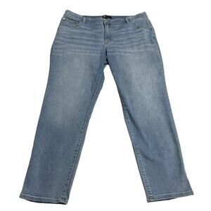 Gap Denim Womens Jeans Size 33 Girlfriend High Rise Zip Fly Light Wash Denim